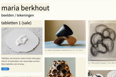 Screenshot homepage www.mariaberkhout.nl