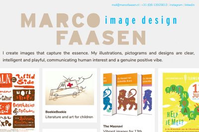 Screenshot homepage www.marcofaasen.nl